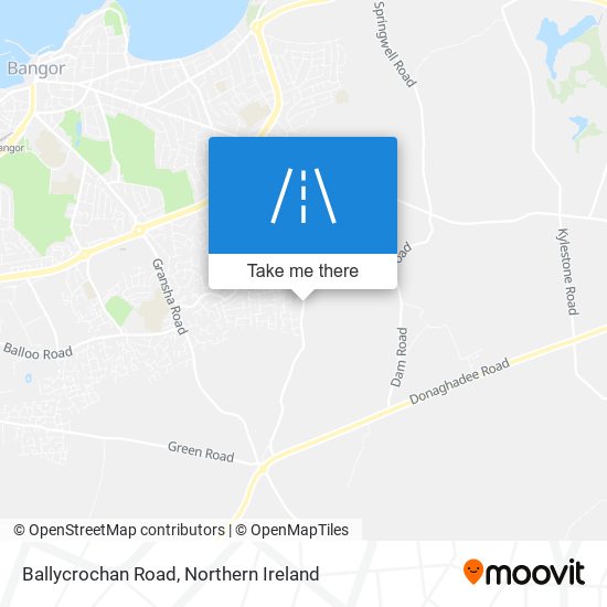Ballycrochan Road map