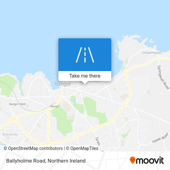 Ballyholme Road map