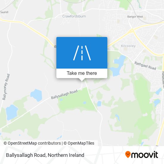 Ballysallagh Road map