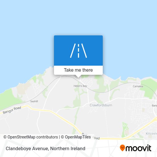 Clandeboye Avenue map