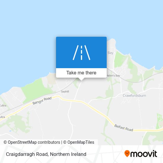 Craigdarragh Road map