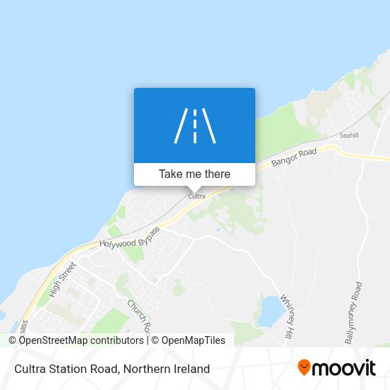 Cultra Station Road map