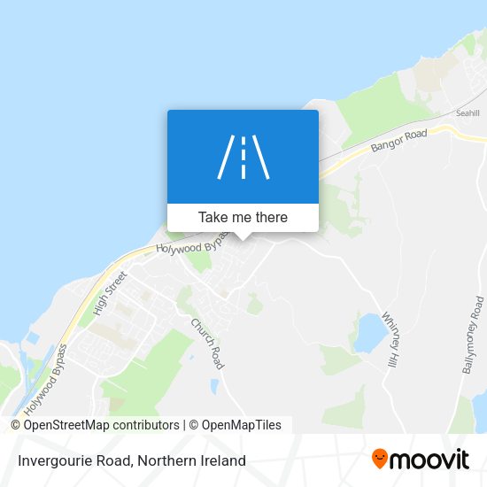 Invergourie Road map