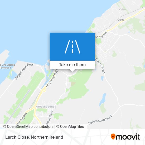 Larch Close map