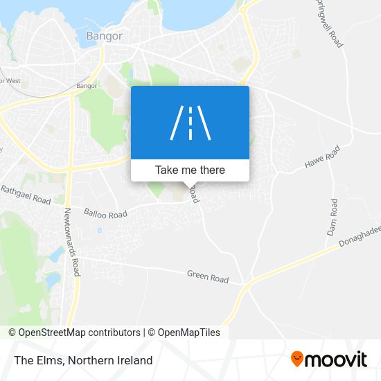 The Elms map
