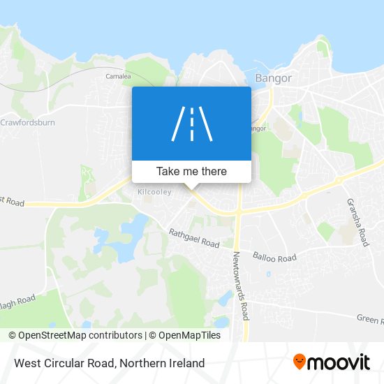 West Circular Road map