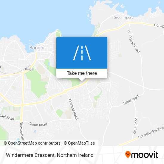 Windermere Crescent map