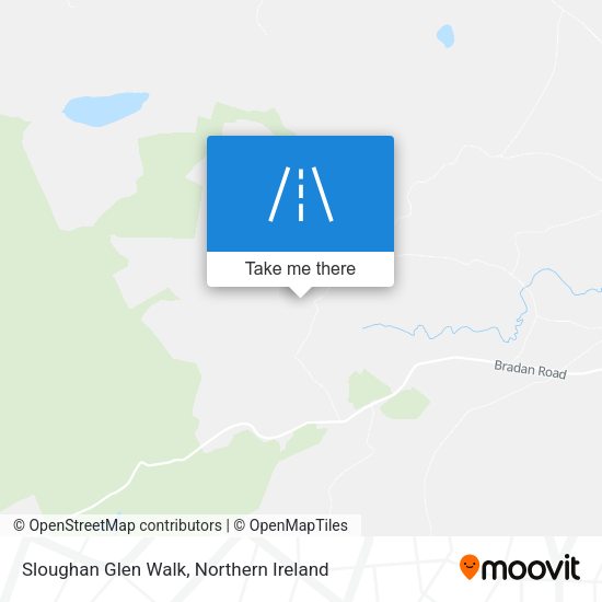 Sloughan Glen Walk map