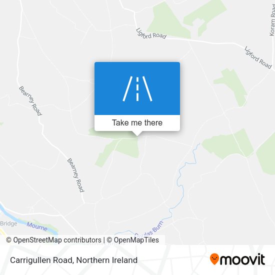 Carrigullen Road map