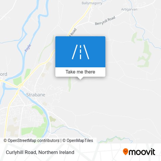 Curlyhill Road map