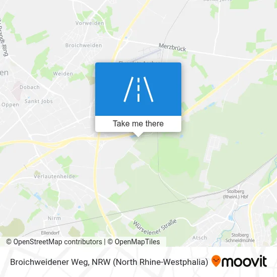 Broichweidener Weg map