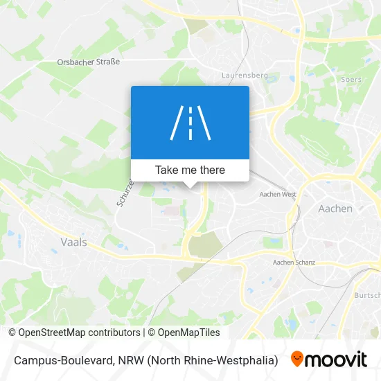 Campus-Boulevard map