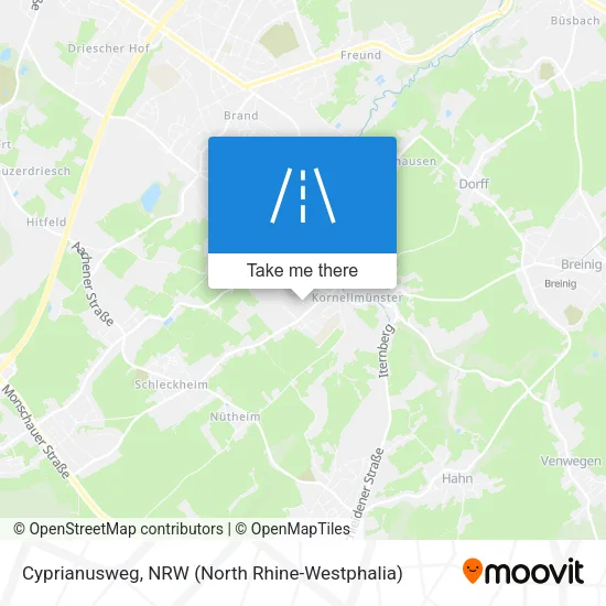 Карта Cyprianusweg