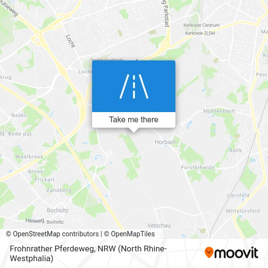 Frohnrather Pferdeweg map
