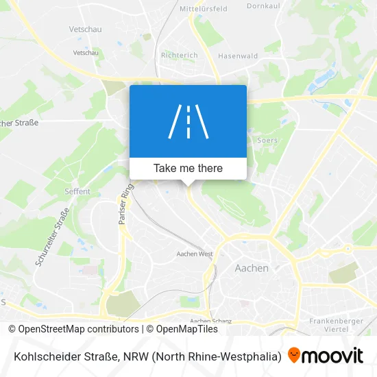 Карта Kohlscheider Straße