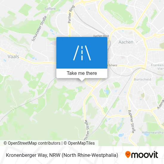 Kronenberger Weg map