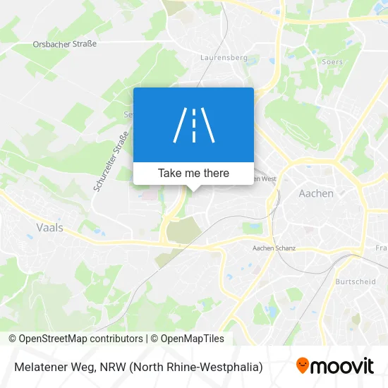 Melatener Weg map