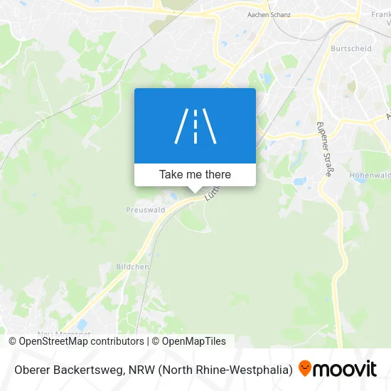 Карта Oberer Backertsweg