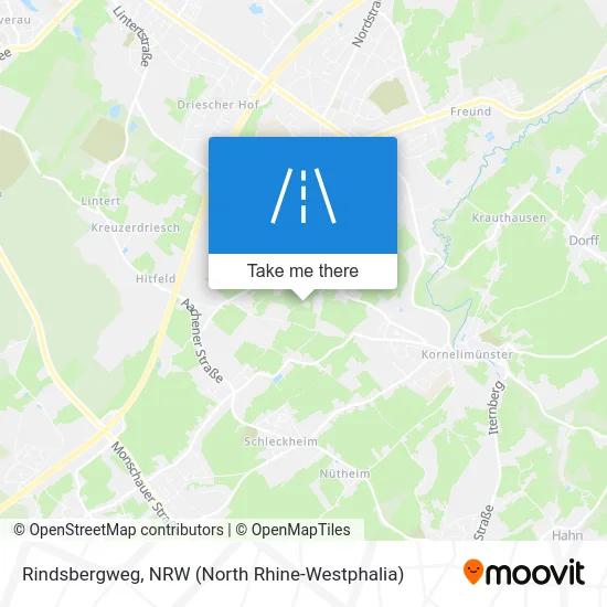 Rindsbergweg map