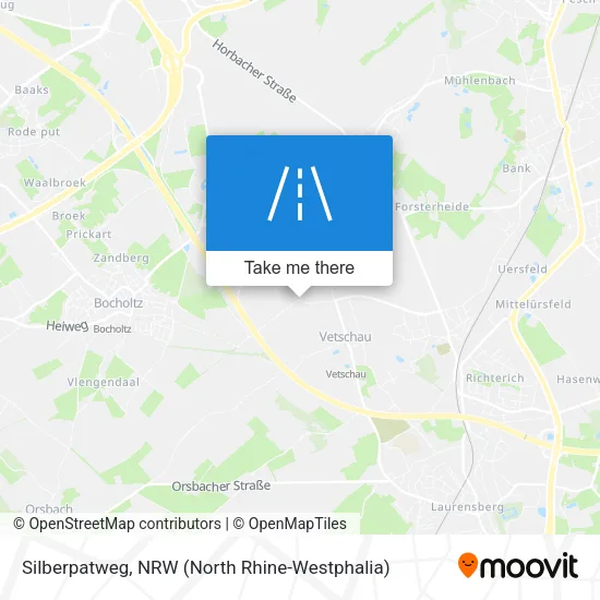 Silberpatweg map