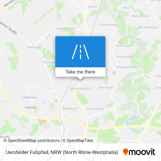 Uersfelder Fußpfad map