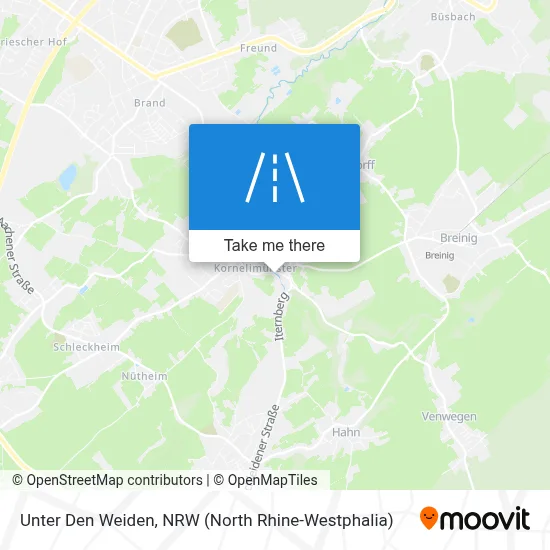 Unter Den Weiden map