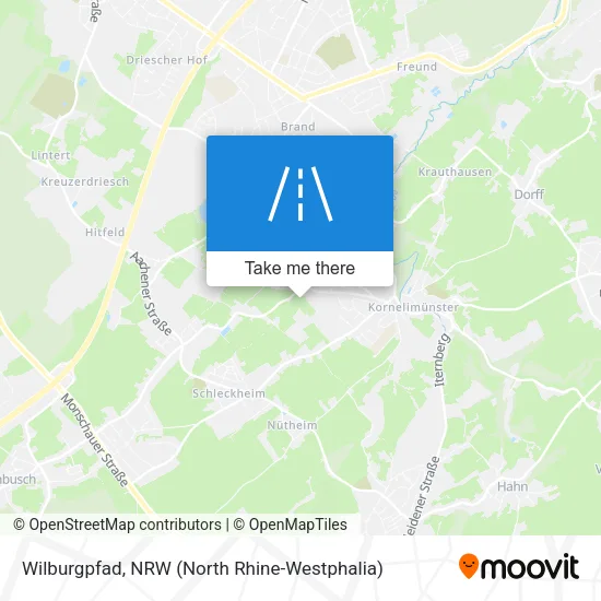 Карта Wilburgpfad