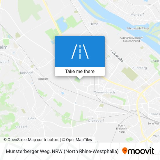 Münsterberger Weg map