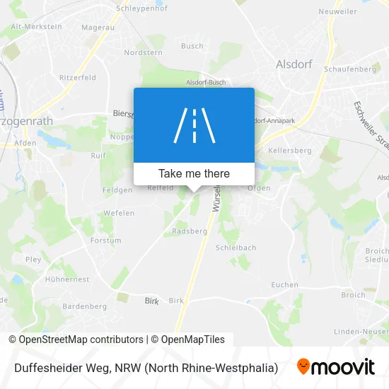 Duffesheider Weg map