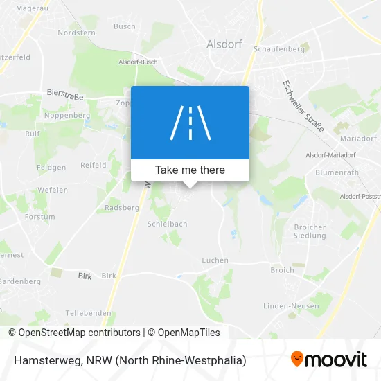 Hamsterweg map