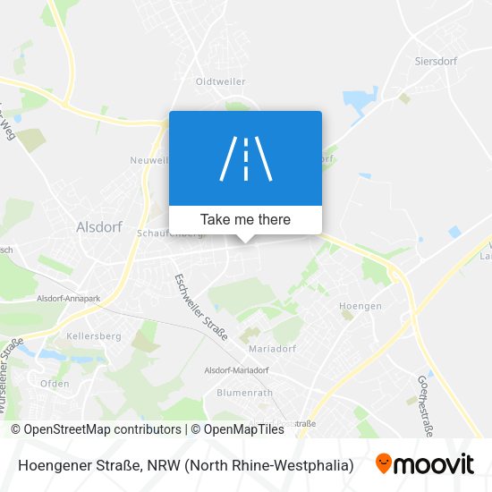 Hoengener Straße map