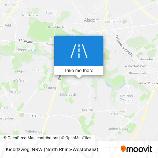 Kiebitzweg map