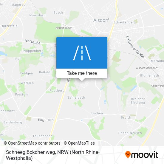 Schneeglöckchenweg map