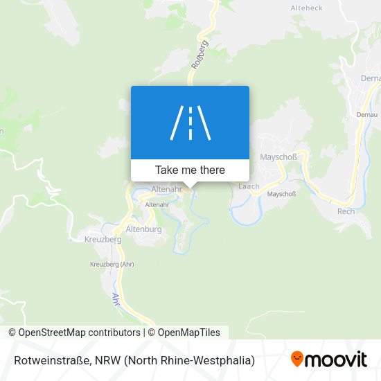 Rotweinstraße map