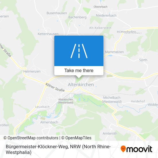 Bürgermeister-Klöckner-Weg map