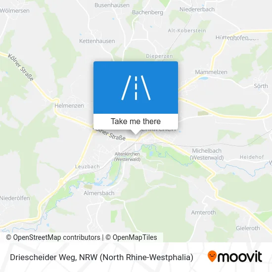 Driescheider Weg map