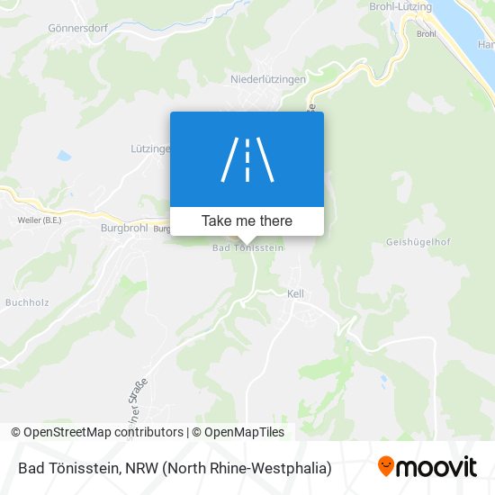 Bad Tönisstein map