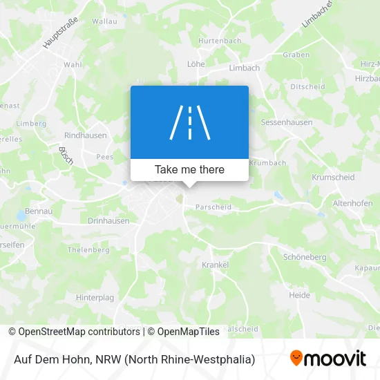 Карта Auf Dem Hohn