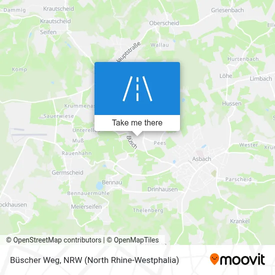 Büscher Weg map