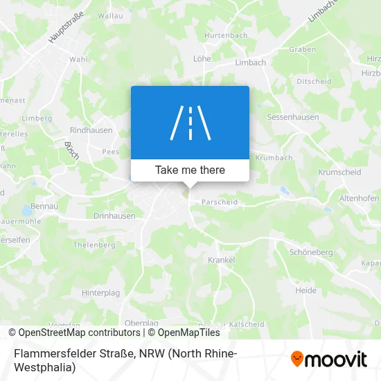 Flammersfelder Straße map