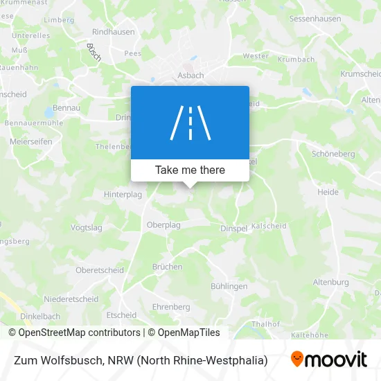Zum Wolfsbusch map