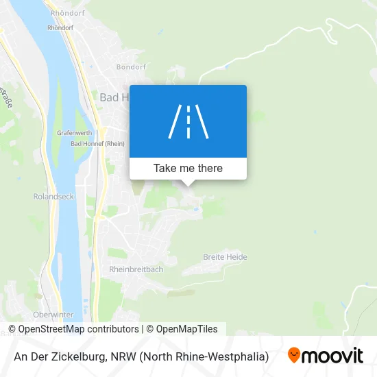 An Der Zickelburg map