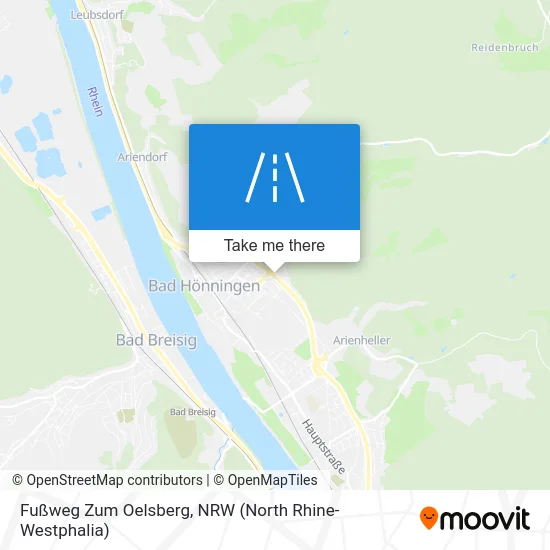 Карта Fußweg Zum Oelsberg