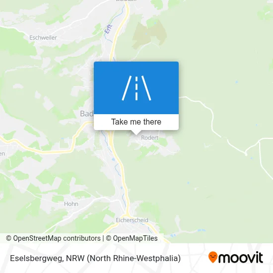 Eselsbergweg map