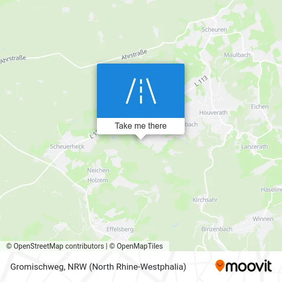 Gromischweg map