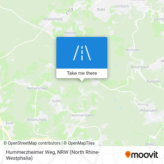 Hummerzheimer Weg map