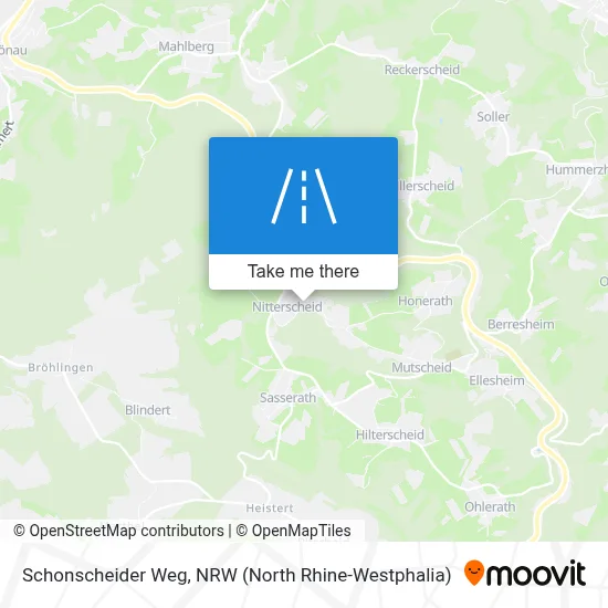 Schonscheider Weg map