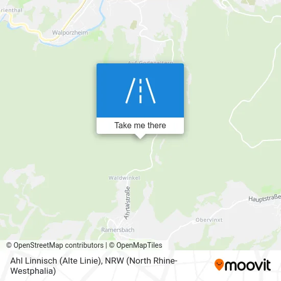 Карта Ahl Linnisch (Alte Linie)