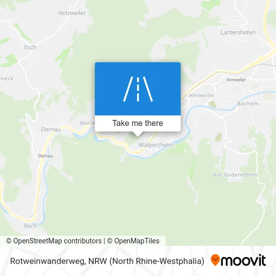 Rotweinwanderweg map