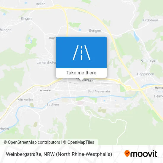 Карта Weinbergstraße